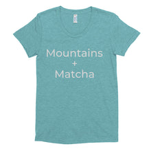 Mountains + Matcha Women's tee shirt