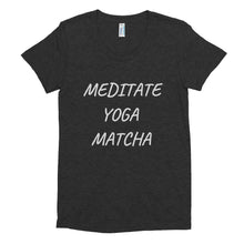 Meditate Yoga Matcha Women's tee shirt
